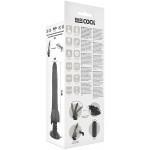 BASECOCK - REALISTYCZNY NATURALNY WIBRATOR ZDALNIE STEROWANY Z JADRAMI 20 CM -O- 4 CM